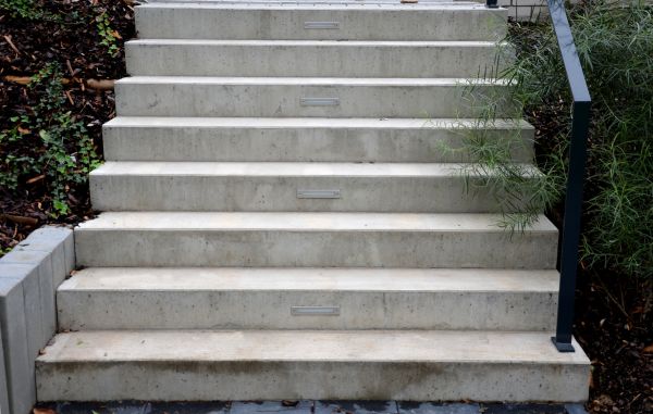 Poured Step Installation in Eugene