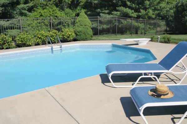 Poolside Concrete Installation in Eugene