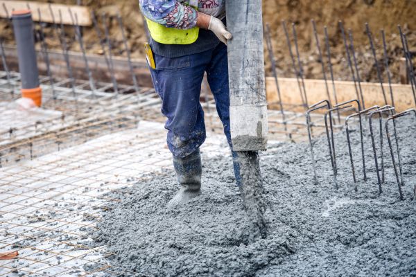 Cabin Foundation Pouring in Eugene